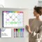 QUOKKA Magnetic Chore Chart for Adults and Multiple Kids - Routine Chart Board for Family Calendar | Weekly Tasks | Montly Planner | Daily Notes | - Behavior Reward Dry Erase Schedule | Family Calendar